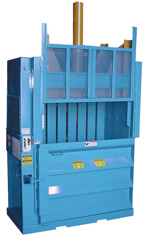 Vertical Baler for Compacting Recyclable Materials